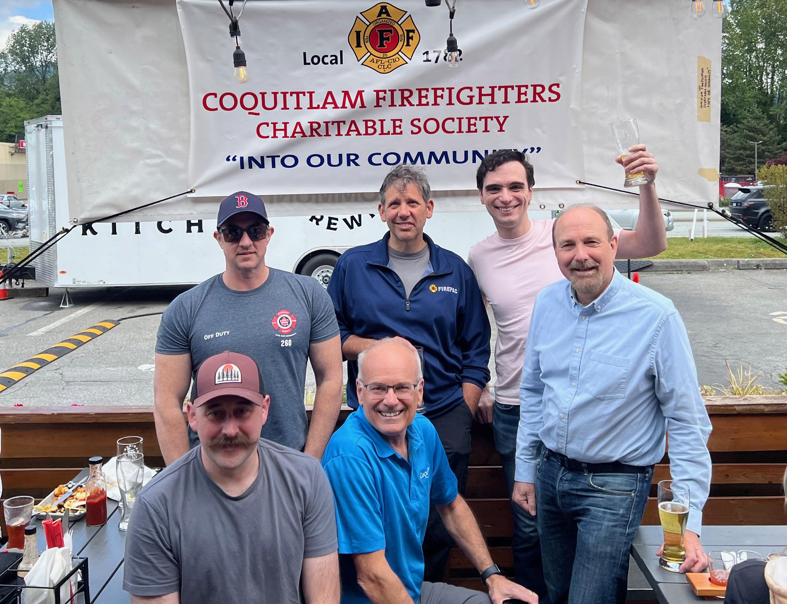 Celebrating Coquitlam Firefighters charity work