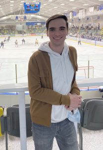 Matt Djonlic at a hockey game
